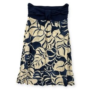 Iolani Hawaiian Dress Womens Petite 2XS Mini Strapless Floral Babydoll Vintage